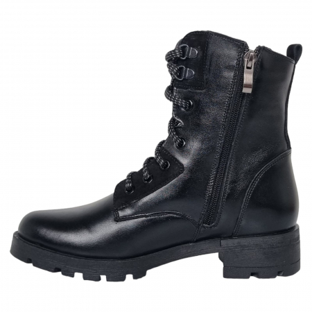 Ghete Damă Casual Din Piele Naturală Neagră 30167 [6]