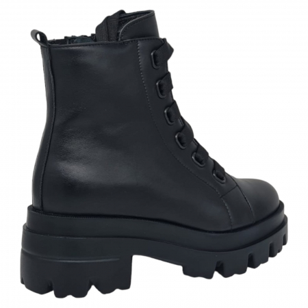 Ghete Damă Casual Din Piele Naturală Neagră 8570 [2]