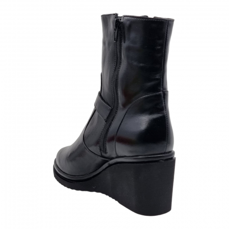 Ghete Damă Casual Din Piele Naturală Neagră 8610 [8]
