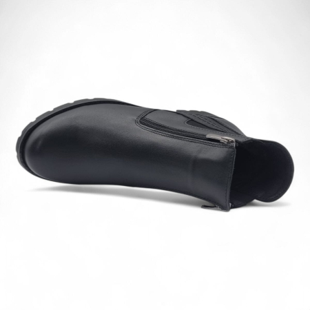 Ghete Damă Casual Din Piele Naturală Neagra 30239 [6]
