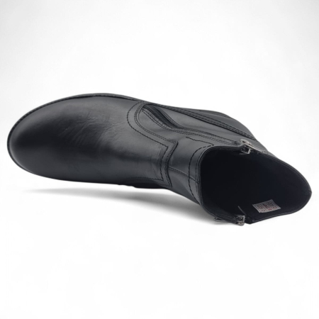 Ghete Damă Casual Din Piele Naturală Neagra 30246 [4]