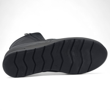 Ghete Damă Casual Din Piele Naturală Neagra 30246 [5]