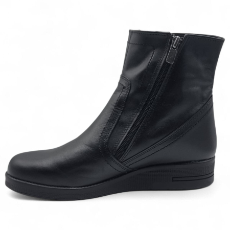 Ghete Damă Casual Din Piele Naturală Neagra 30246 [2]