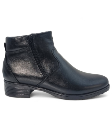 Ghete ,Botine ,Cizme - Ghete Damă Casual Din Piele Naturală Neagră 30263