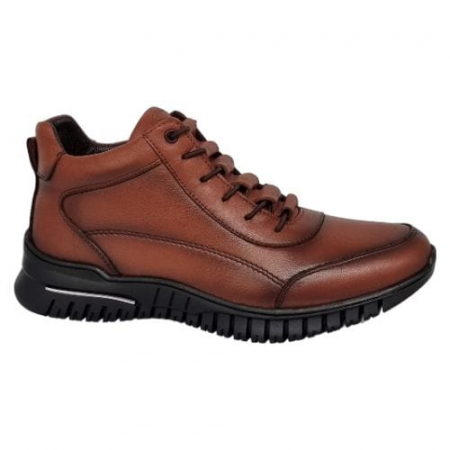 Ghete Casual Pentru Femei - Ghete Damă Casual Din Piele Naturală Maro 8662