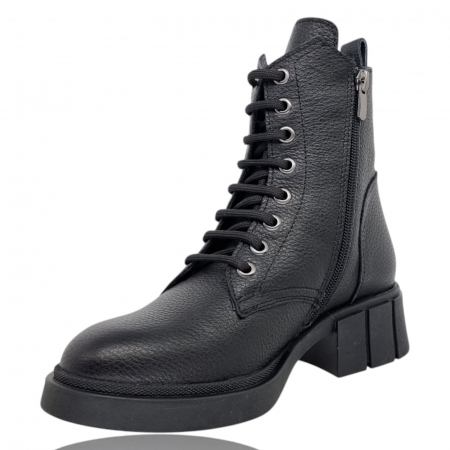 Ghete Damă Casual Din Piele Naturală Neagră 8767 [6]