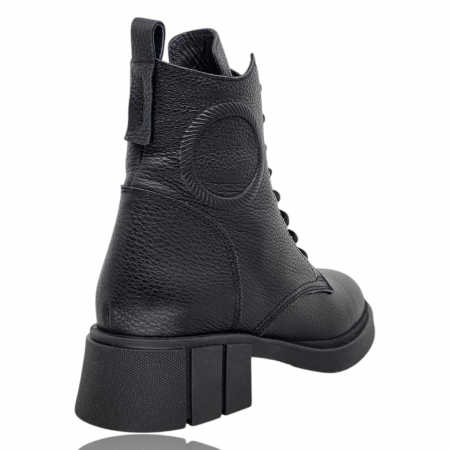 Ghete Damă Casual Din Piele Naturală Neagră 8767 [4]