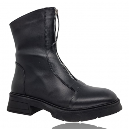 Ghete Damă Casual Din Piele Naturală Neagră 8769 [6]