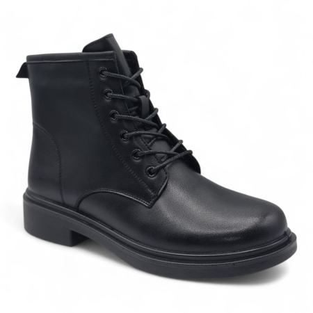 Ghete Damă Casual Din Piele Naturală Neagră 30379 [1]