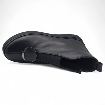 Ghete Damă Casual Din Piele Naturală Neagră 30383 [6]