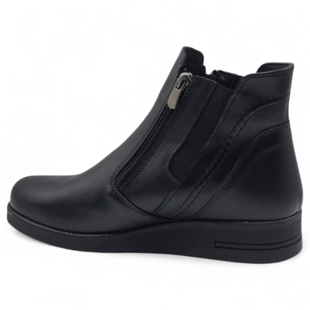 Ghete Damă Casual Din Piele Naturală Neagră 30384 [4]