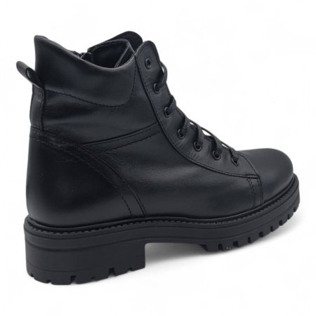 Ghete Damă Casual Din Piele Naturală Neagră 30387 [2]