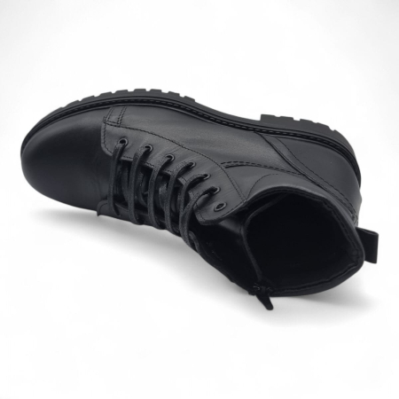 Ghete Damă Casual Din Piele Naturală Neagră 30387 [5]