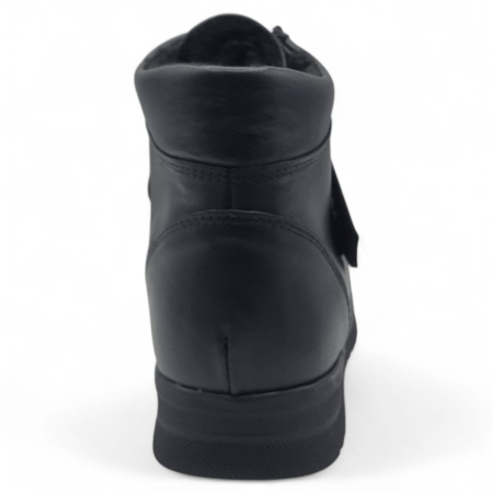 Ghete Damă Casual Din Piele Naturală Neagră 30390 [3]