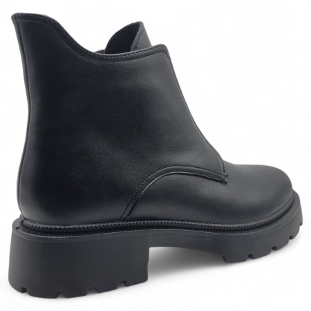 Ghete Damă Casual Din Piele Naturală Neagră 30392 [2]