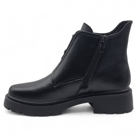 Ghete Damă Casual Din Piele Naturală Neagră 30392 [4]