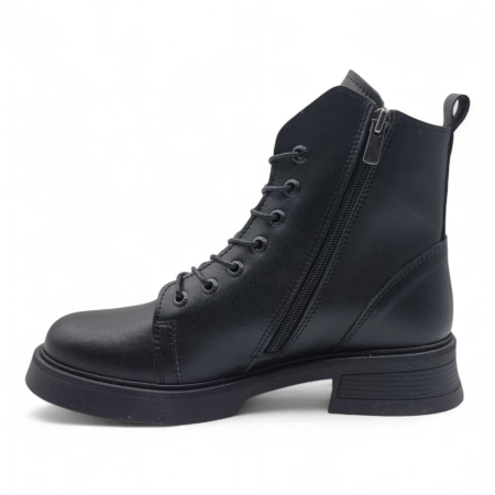 Ghete Damă Casual Din Piele Naturală Neagră 30395 [3]