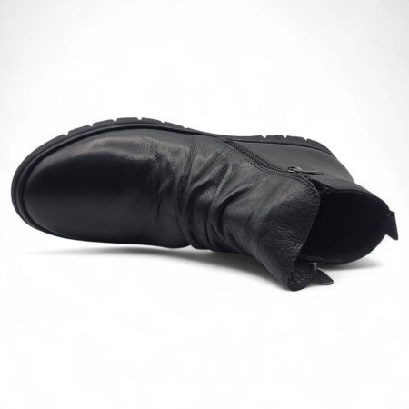 Ghete Damă Casual Din Piele Naturală Neagră 30396 [6]