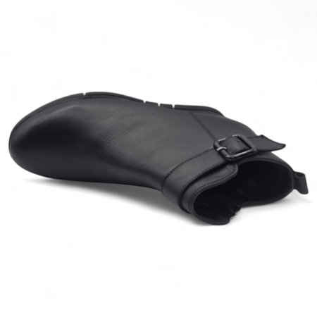 Ghete Damă Casual Din Piele Naturală Neagră 30398 [4]