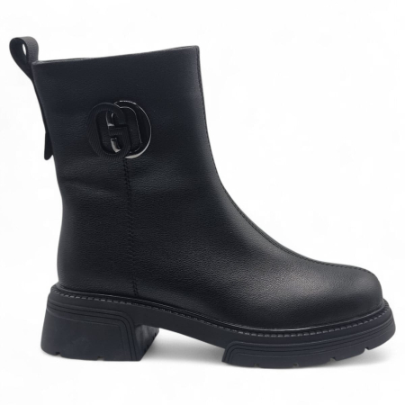 Ghete Damă Casual Din Piele Naturală Neagră  30399 [6]