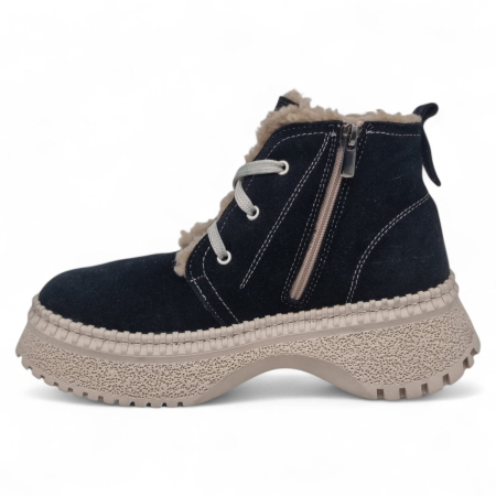 Ghete Damă Casual Din Piele Naturală Neagră Vel 30369 [3]