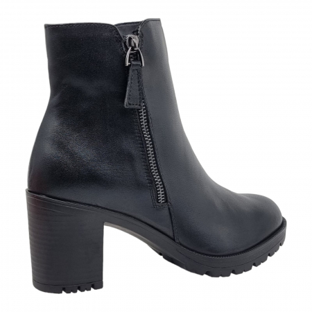 Ghete Damă Casual Din Piele Neagră  8616 [12]