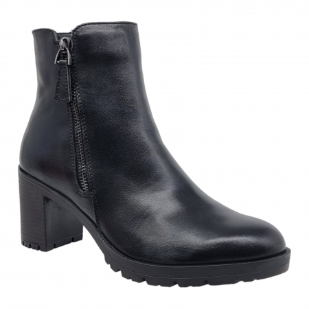 Ghete Damă Casual Din Piele Neagră  8616 [10]