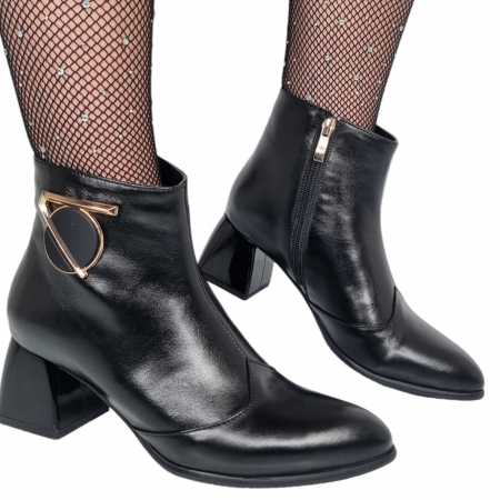 Ghete Elegante Pentru Femei - Ghete Damă Elegante Din Piele Naturală 9530