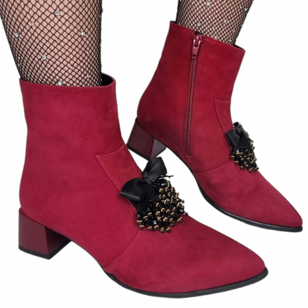 Ghete Elegante Pentru Femei - Ghete Damă Elegante Din Piele Naturală 9535