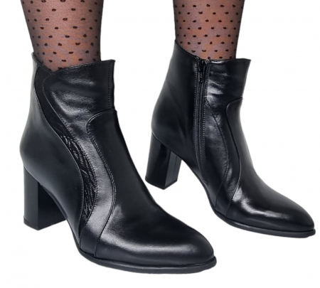 Ghete Elegante Pentru Femei - Ghete Damă Elegante Din Piele Naturală 9537