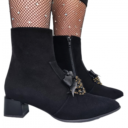 Ghete Damă Elegante Din Piele Naturală 9552 [2]