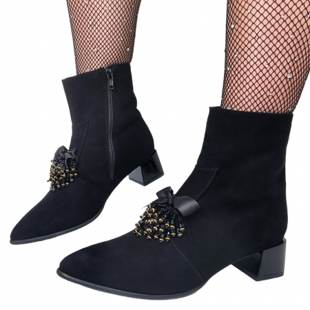 Ghete Damă Elegante Din Piele Naturală 9552 [4]