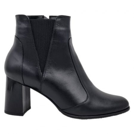 Ghete Damă Elegante Din Piele Naturală Neagră 9584 [4]
