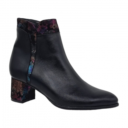 Ghete Damă Elegante Din Piele Naturală Neagră 9607 [5]