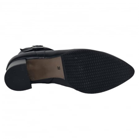 Ghete Damă Elegante Din Piele Naturală Neagra 9502 [2]