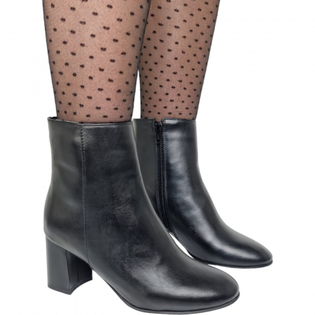 Ghete Damă Elegante Din Piele Naturală Blue 9563 [1]