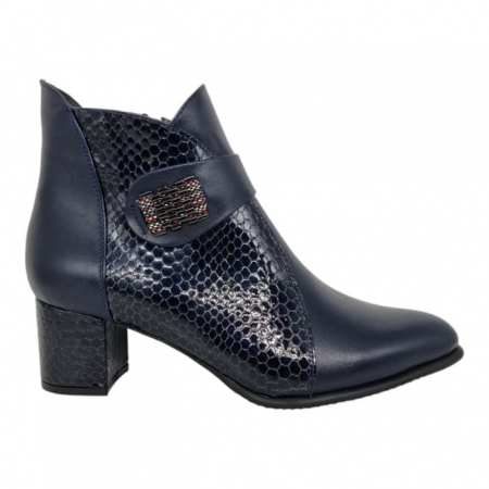 Femei - Ghete Damă Elegante Din Piele Naturală Blue 9619