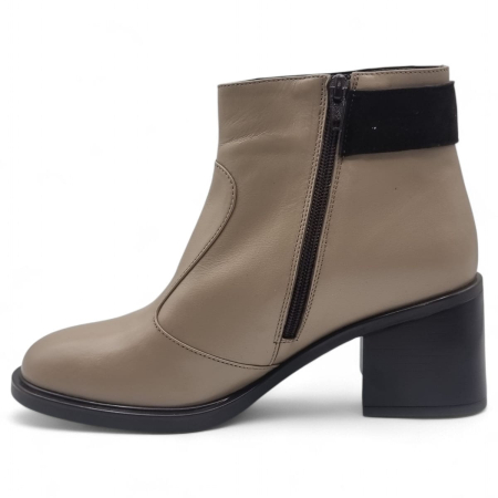 Ghete Damă Elegante Din Piele Naturală Cafe 40218 [3]