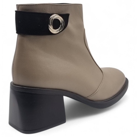 Ghete Damă Elegante Din Piele Naturală Cafe 40218 [2]