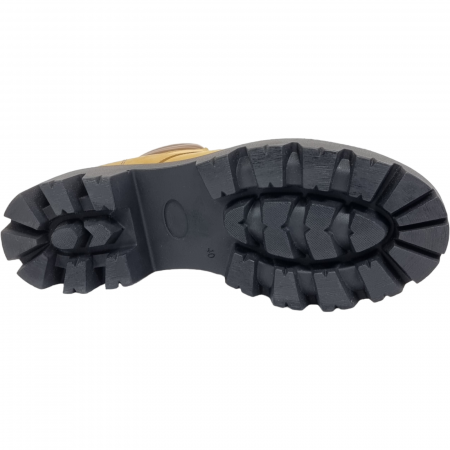 Ghete Damă Casual Din Piele Naturală Galbenă 8543 [2]