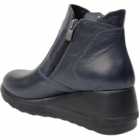 Ghete Damă Casual Din Piele Naturală Blue 8547 [1]