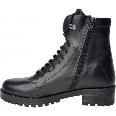 Ghete Damă Casual Din Piele Naturală Neagră 8536 [11]