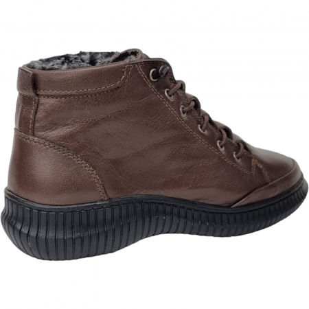 Ghete Damă Casual Din Piele Naturală Maro 8538 [2]