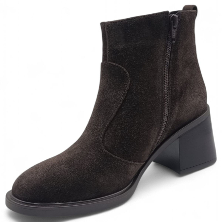 Ghete Damă Elegante Din Piele Naturală Maro Vel  40220 [4]