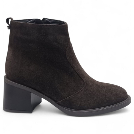 Ghete Elegante Pentru Femei - Ghete Damă Elegante Din Piele Naturală Maro Vel  40220