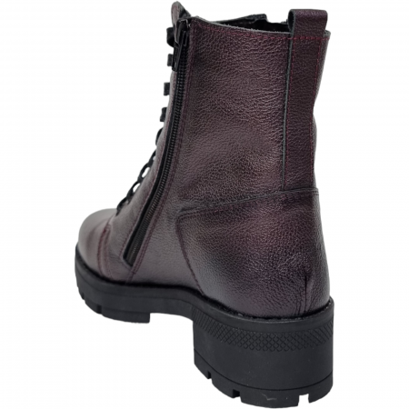 Ghete Damă Casual Din Piele Naturală Bordo 8592 [2]
