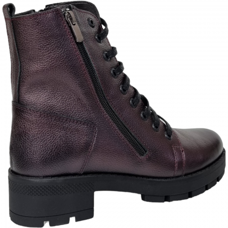 Ghete Damă Casual Din Piele Naturală Bordo 8592 [1]