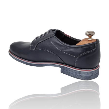Pantofi Bărbați Casual Confort Din Piele Naturală Blue 2500 [5]