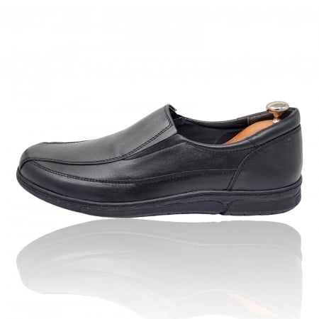 Pantofi Bărbați Casual Din Piele Naturală Neagra 1311 [2]