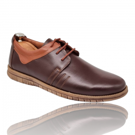 Pantofi Bărbați Casual Din Piele Naturală Maro 1306 [2]
